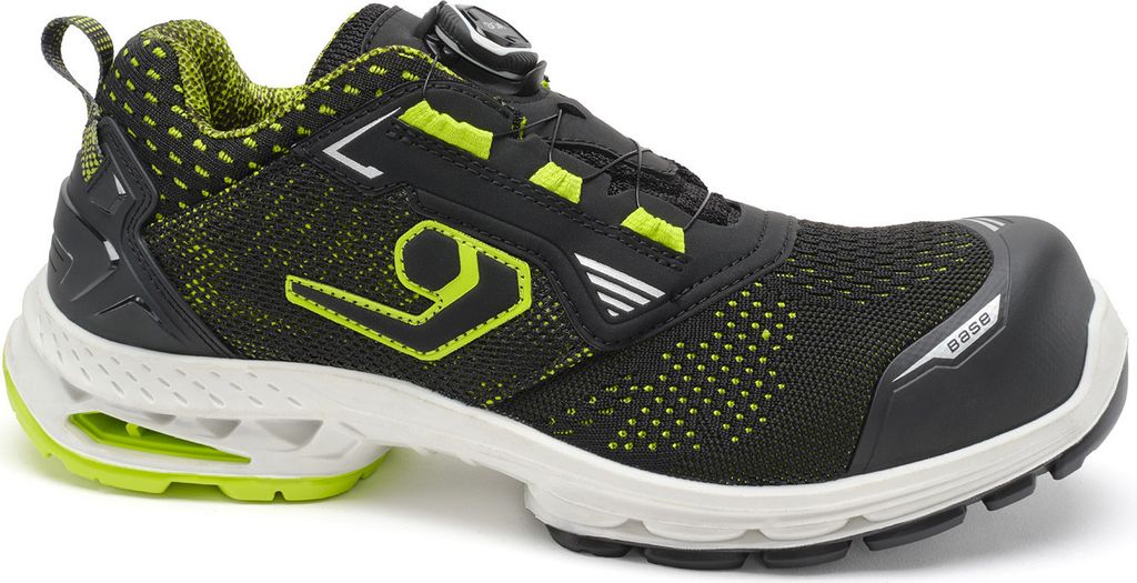 BASE B1708A run at work Sicherheitsschuh BOA Stockholm S1PS nach EN ISO 20345:2022 S1PS ESD LG SC FO SR schwarz Größe 41