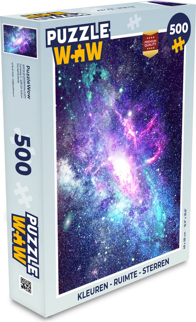 MuchoWow Puzzle 500 Teile Farben - Weltraum - Sterne - Denken - Spiel - Toy