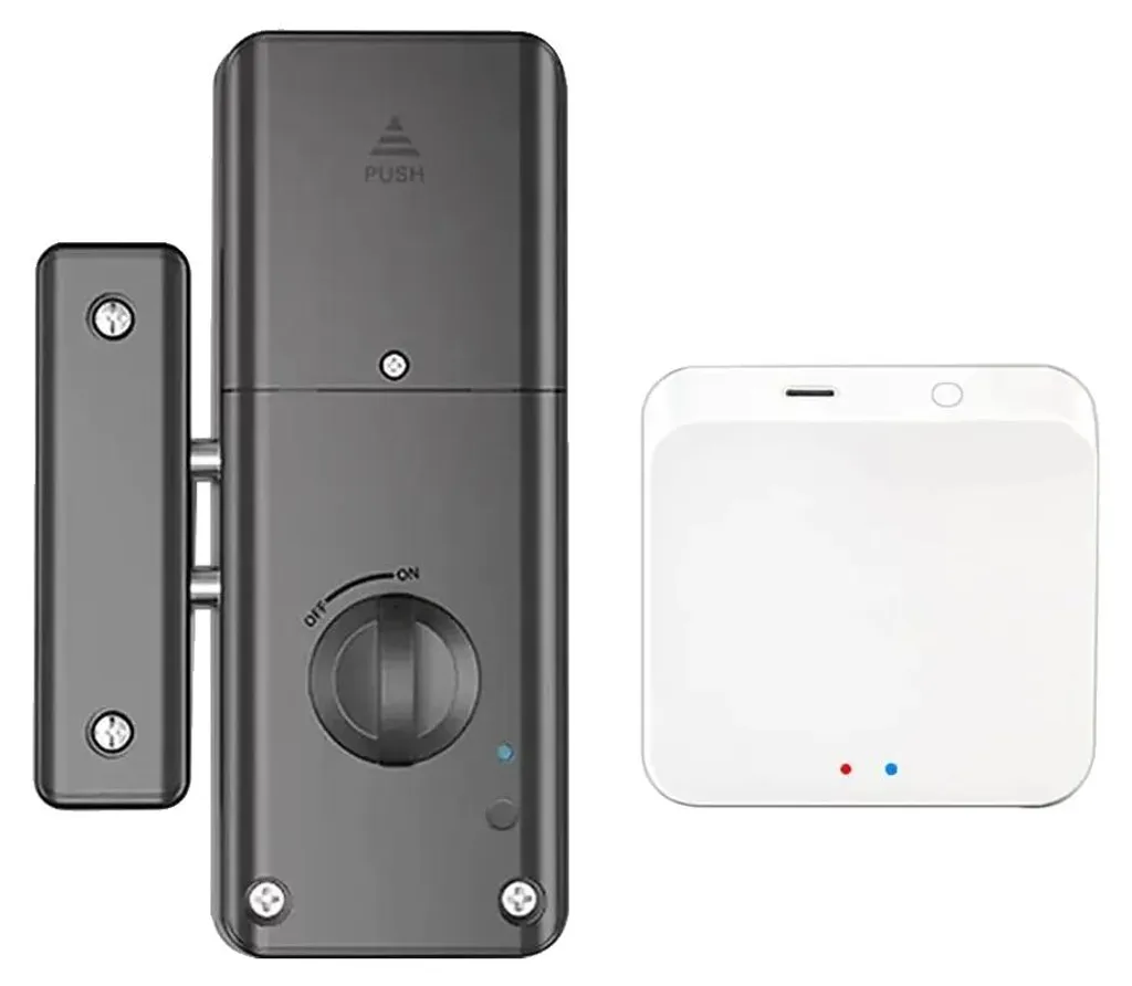 Serrure Bluetooth sans perçage à codes et badges avec hub intelligent