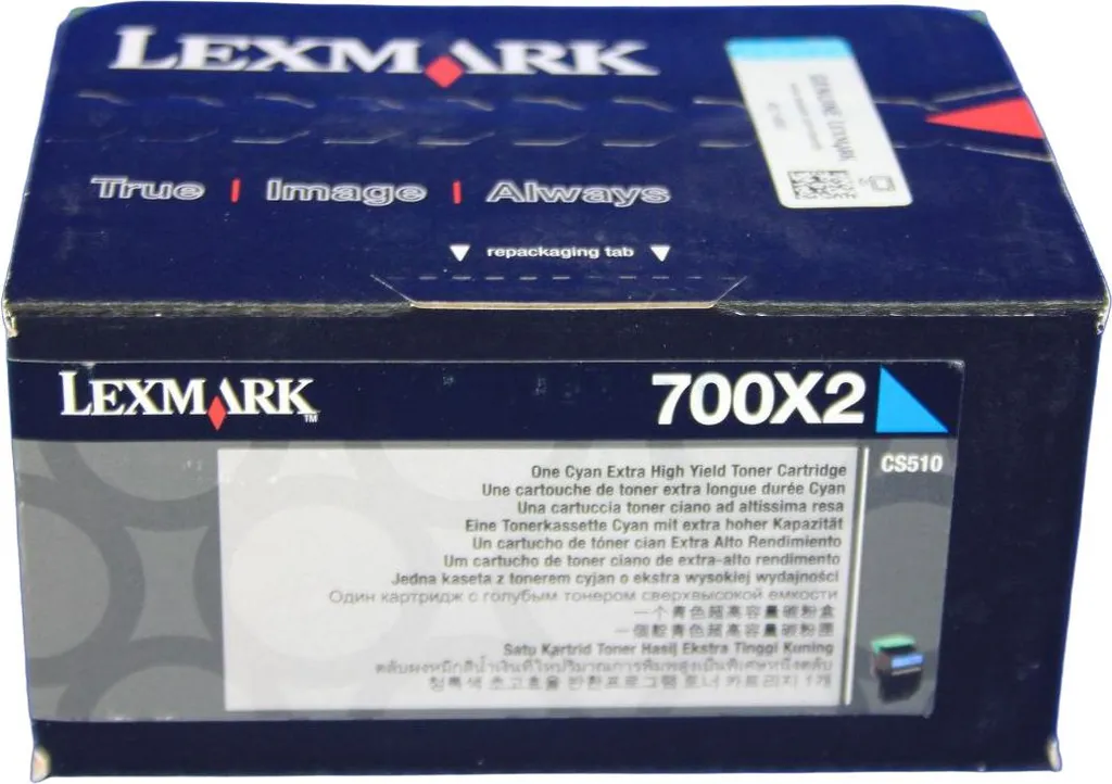 Lexmark 700X2 Toner Cyan 70C0x20 haute capacité pour imprimante laser