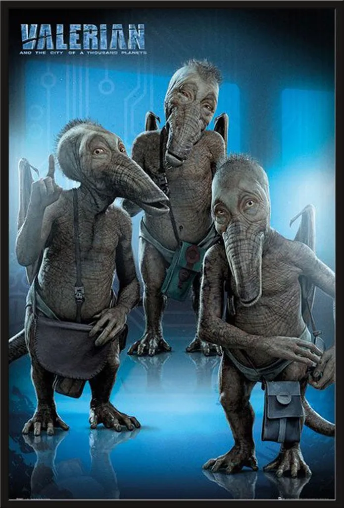 Affiche Valériane encadrée Shinsuke vitre acrylique anti-casse noir 61x91
