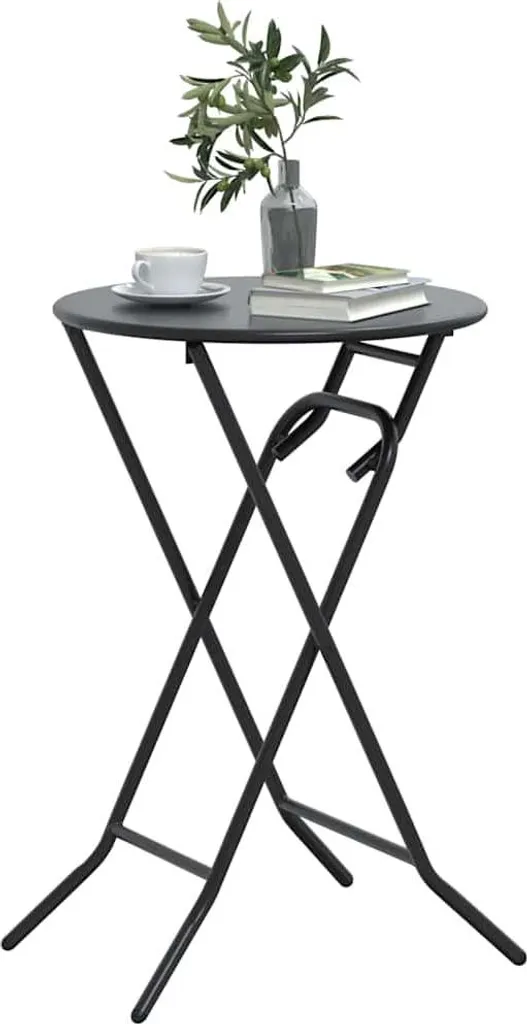 Table de terrasse stable en métal anthracite contre la rouille - 3