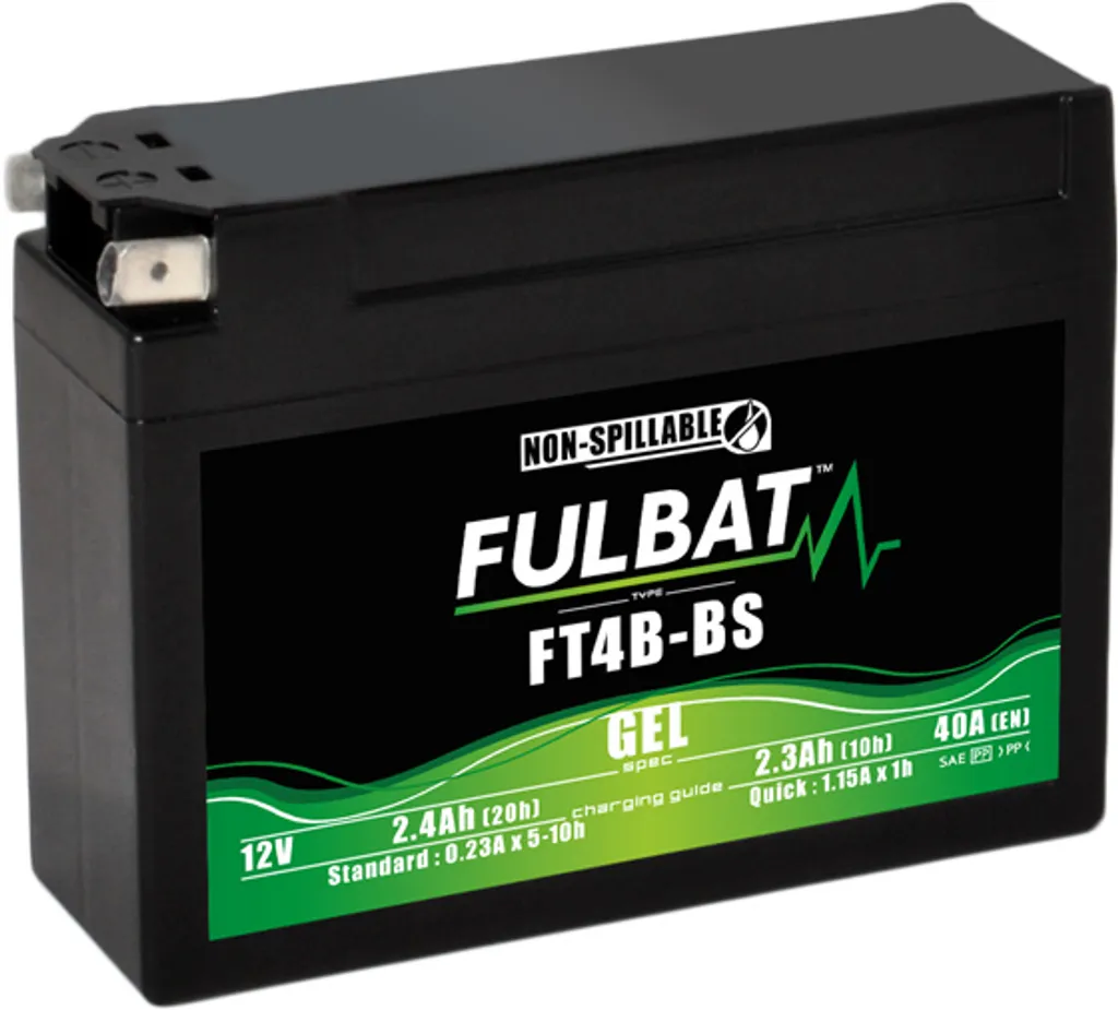 Batteria al Gel Fulbat FT4B-BS 12V 2.3Ah 40A | Qualità OEM Garantita