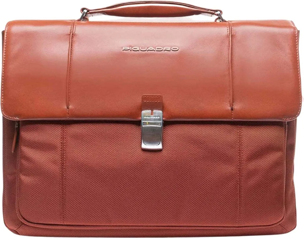 Classeur Piquadro CA3111LK2 Orange en Cuir Link de Qualité Premium