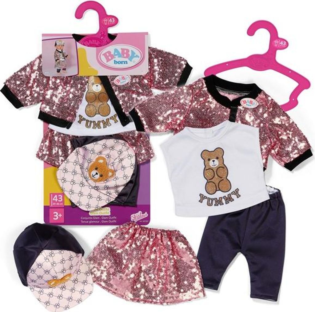 Zapf BABY born Glam Outfit 43cm Obrázok produktu 