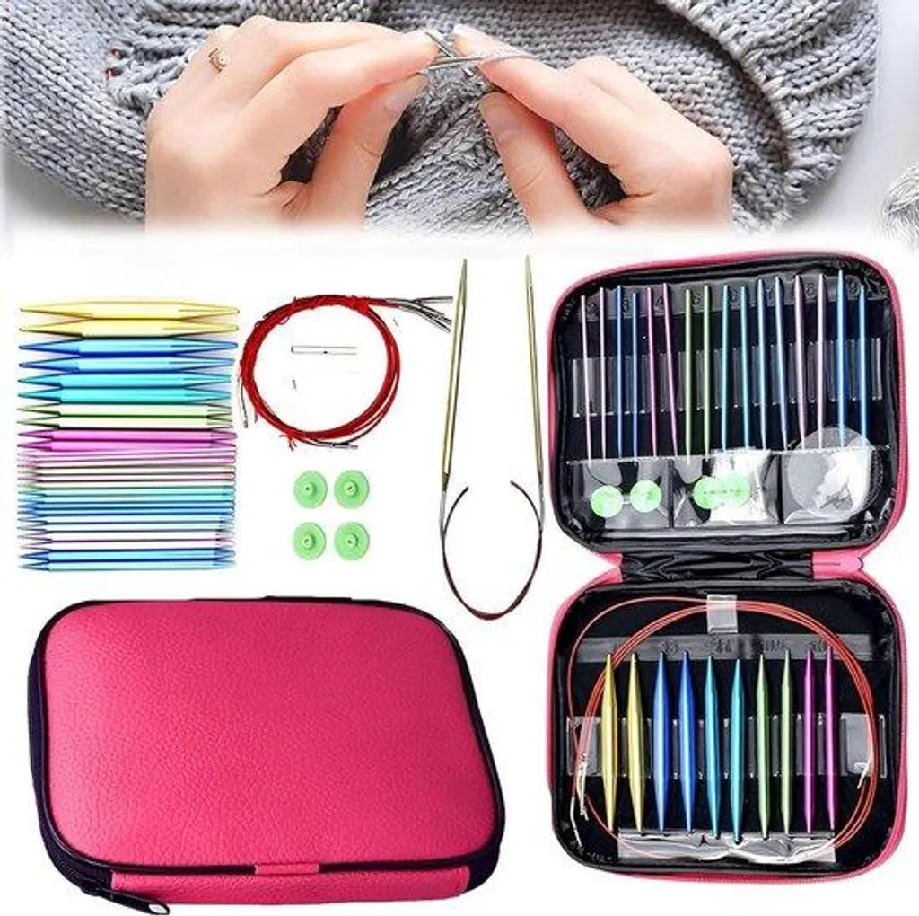 Aiguilles circulaires pour tricoter des bonnets et pulls sans couture