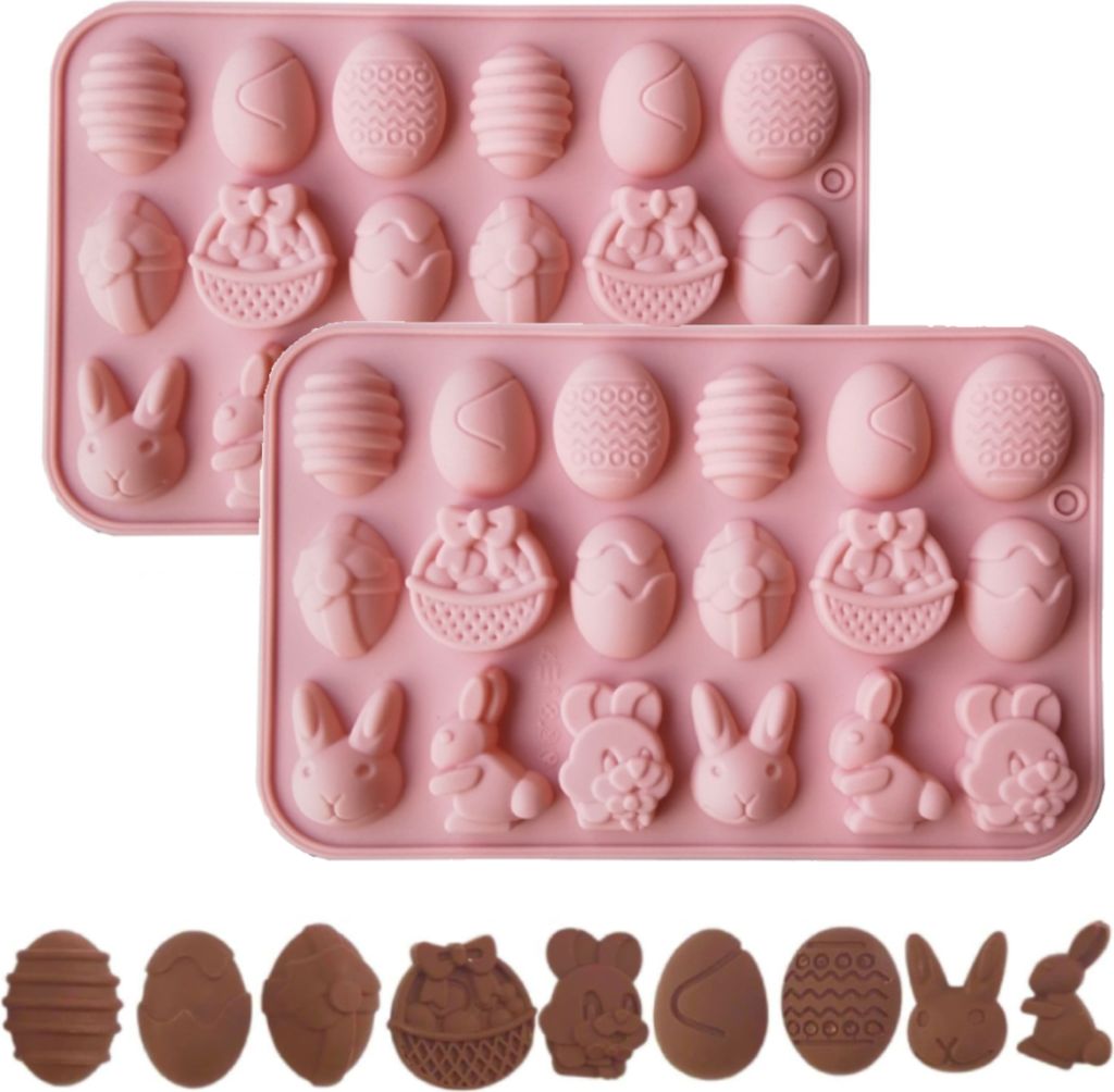 3D Ostereier Silikonformen - 6-teiliges Set Für Schokolade, Mousse & Backen