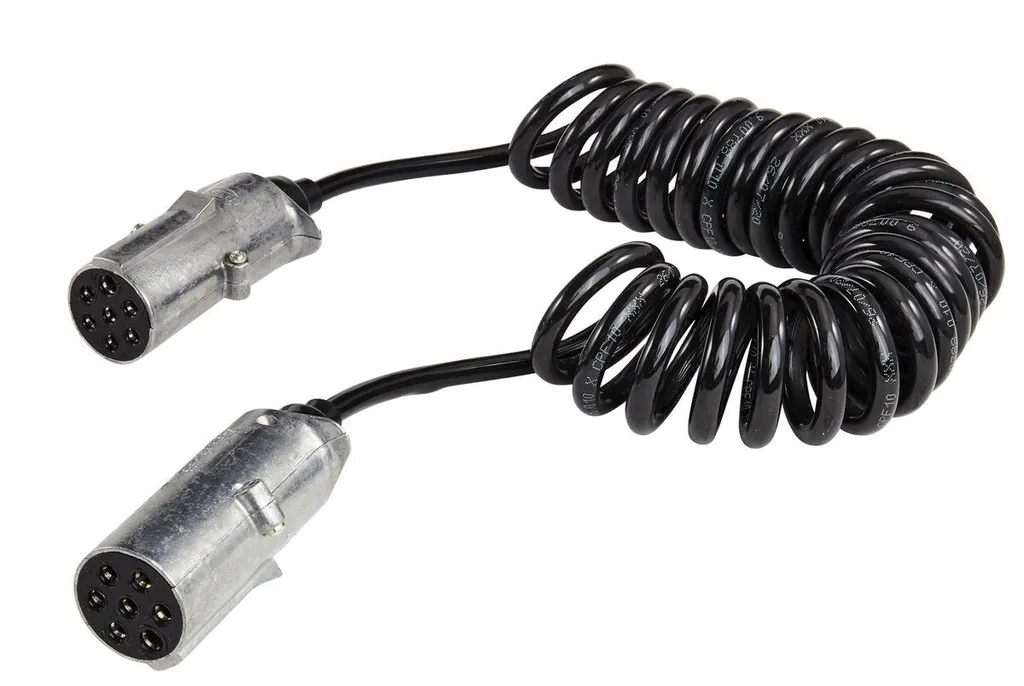 Cordon spiralé 7 pôles 24V en polyuréthane HELLA pour camion SCANIA