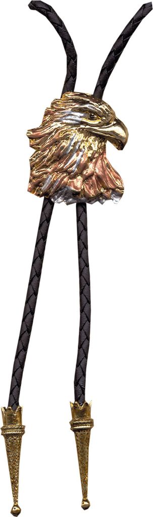 Bolo Tie Adlerkopf Western Cowboy Krawatte Bolotie Westernkrawatte Westernschmuck Halsband Lederband