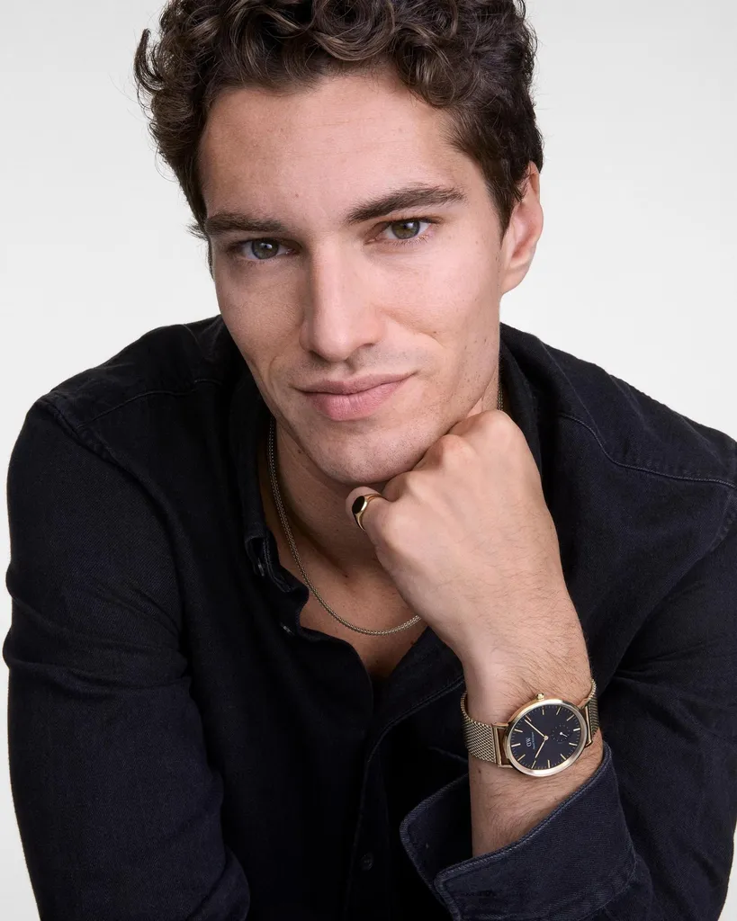 Collier Doré Longueur Réglable Daniel Wellington Collection Tide Mesh - 6
