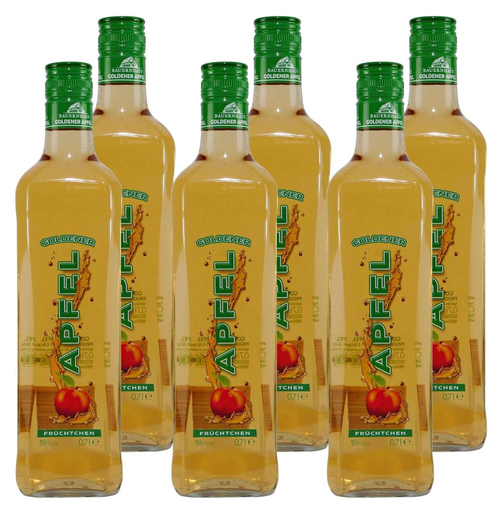 Bauernhaus Goldender Apfel Likör (6 x 0,7L) Produktbild 
