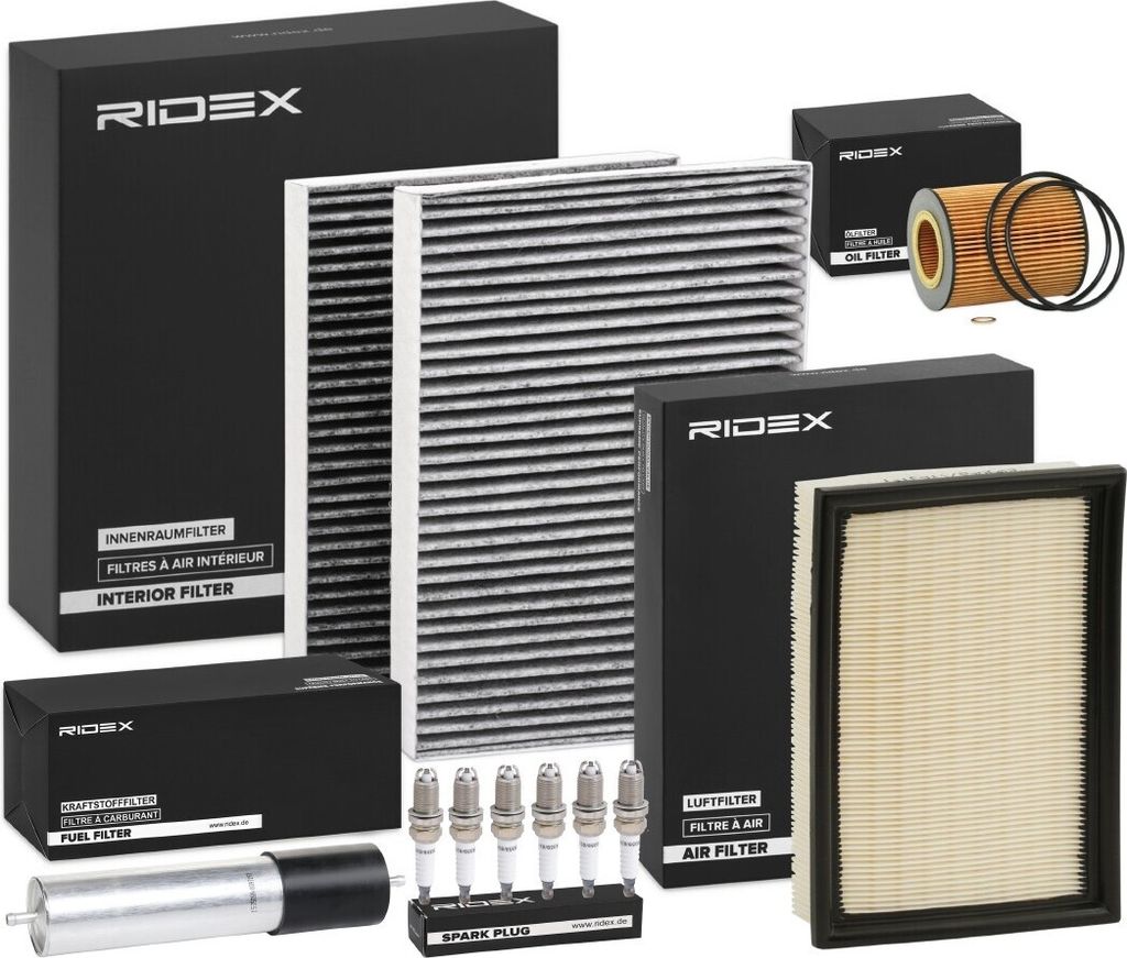 RIDEX Inspektionspaket Filterset für BMW 5 Limousine (E39) 5 Touring (E39)
