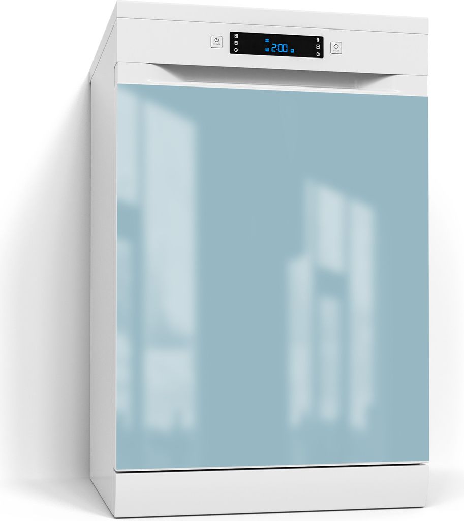 DEQORI Magnetmatte Spülmaschine Standard 60x70 cm 'Cyan' Magnetfolie Deko-Folie