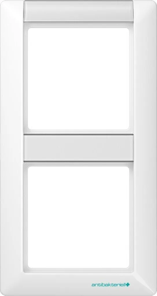 Cadre Jung double ABAS 582 NA WW blanc alpin haute résistance aux UV