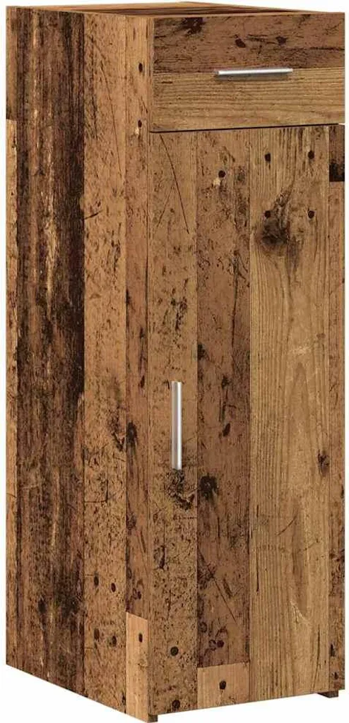 Credenza SYFAX Legno Vecchio 30x42,5x93 | Mobiletto Artigianale Stretto