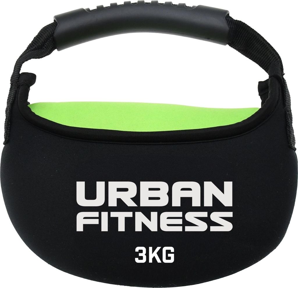 Urban Fitness Kettlebell - Fitness Gewicht 3kg - Stoffüberzug