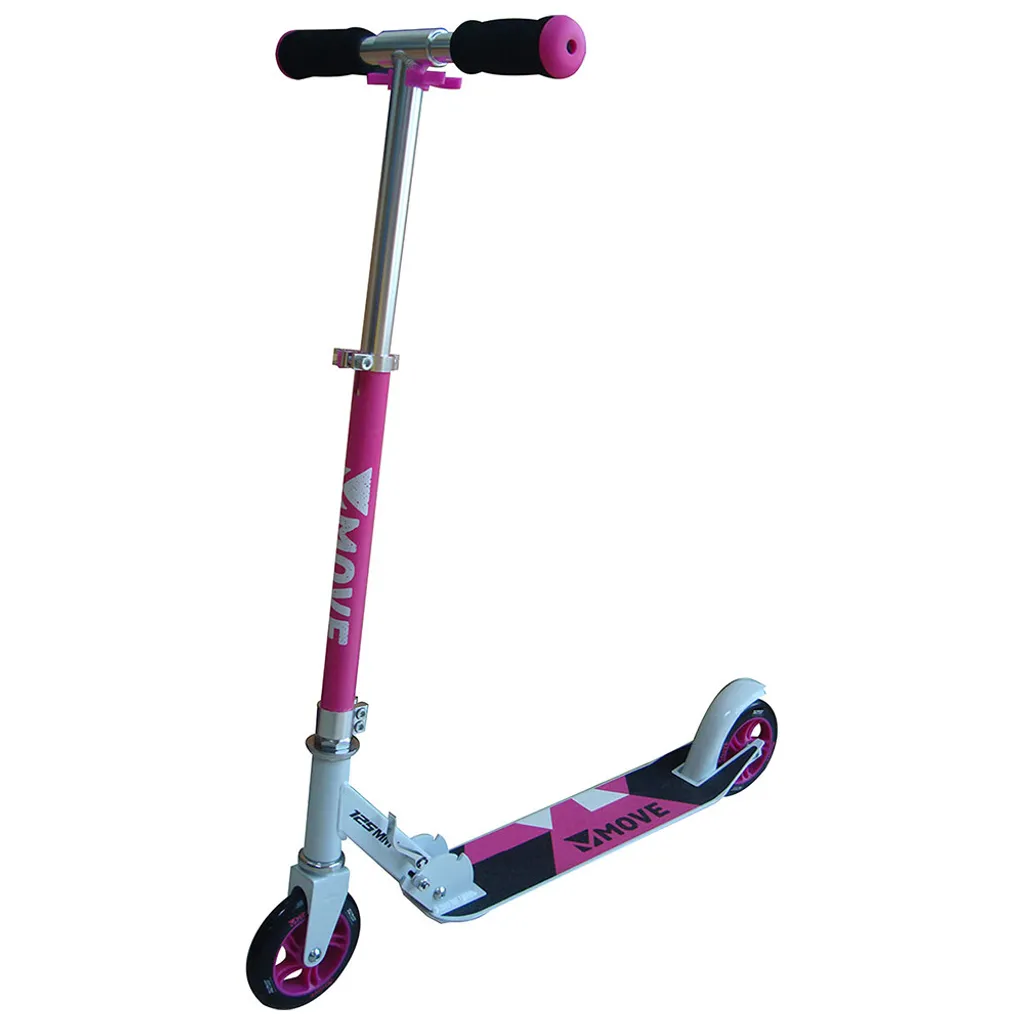 Trottinette stable 125 Step Junior Noir et Rose : Freinage facile