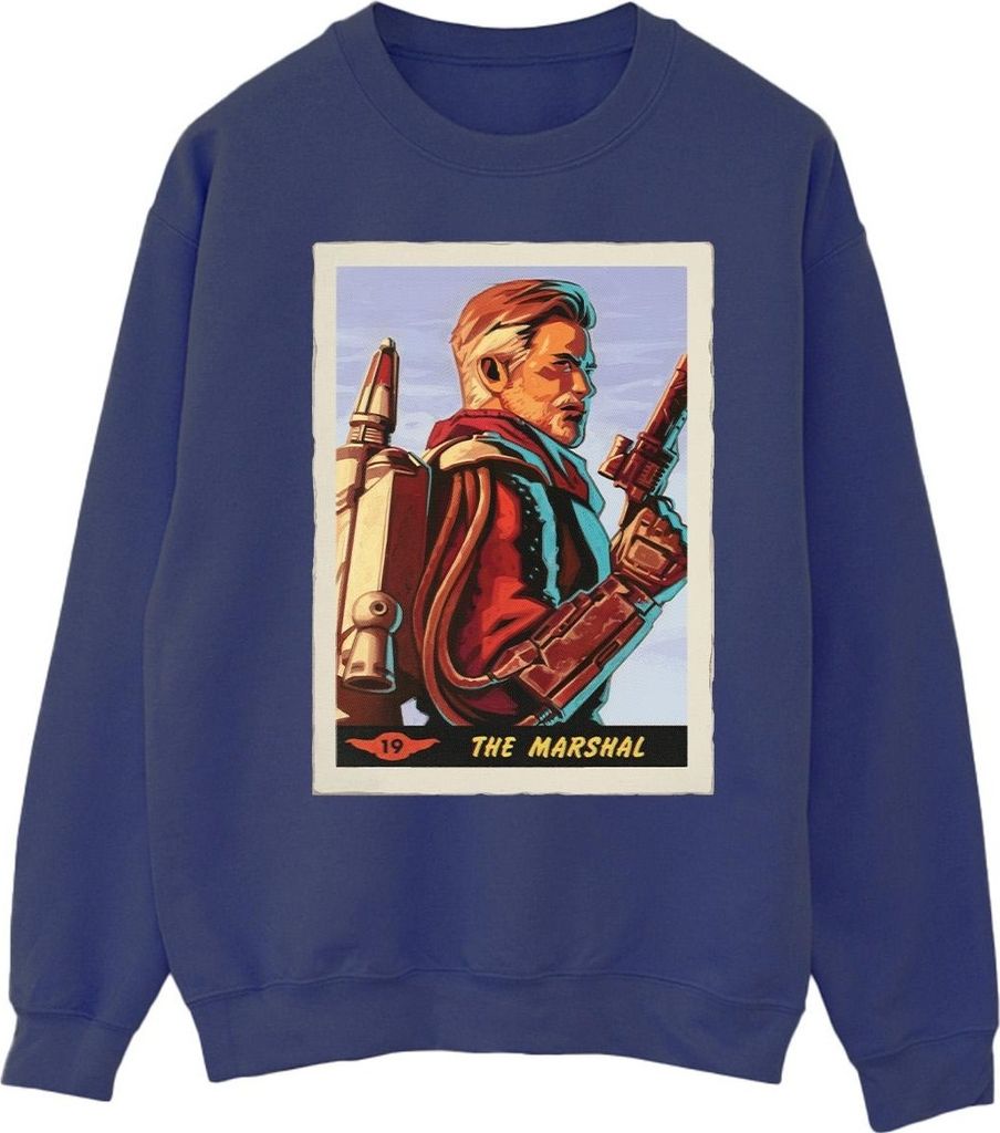 Star Wars - "The Mandalorian The Marshal" Sweatshirt für Herren BI46601 (M) (Marineblau)