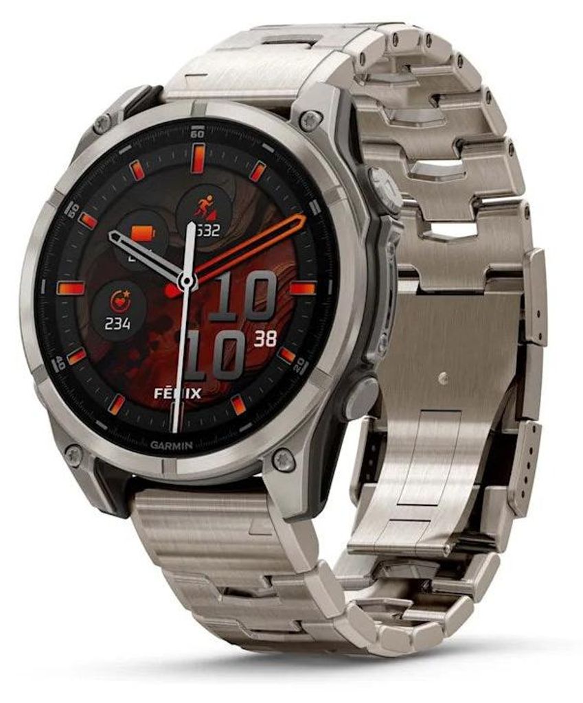Garmin Fenix 8, 3,56 cm (1.4"), AMOLED, Touchscreen, 32 GB, GPS, 73 g