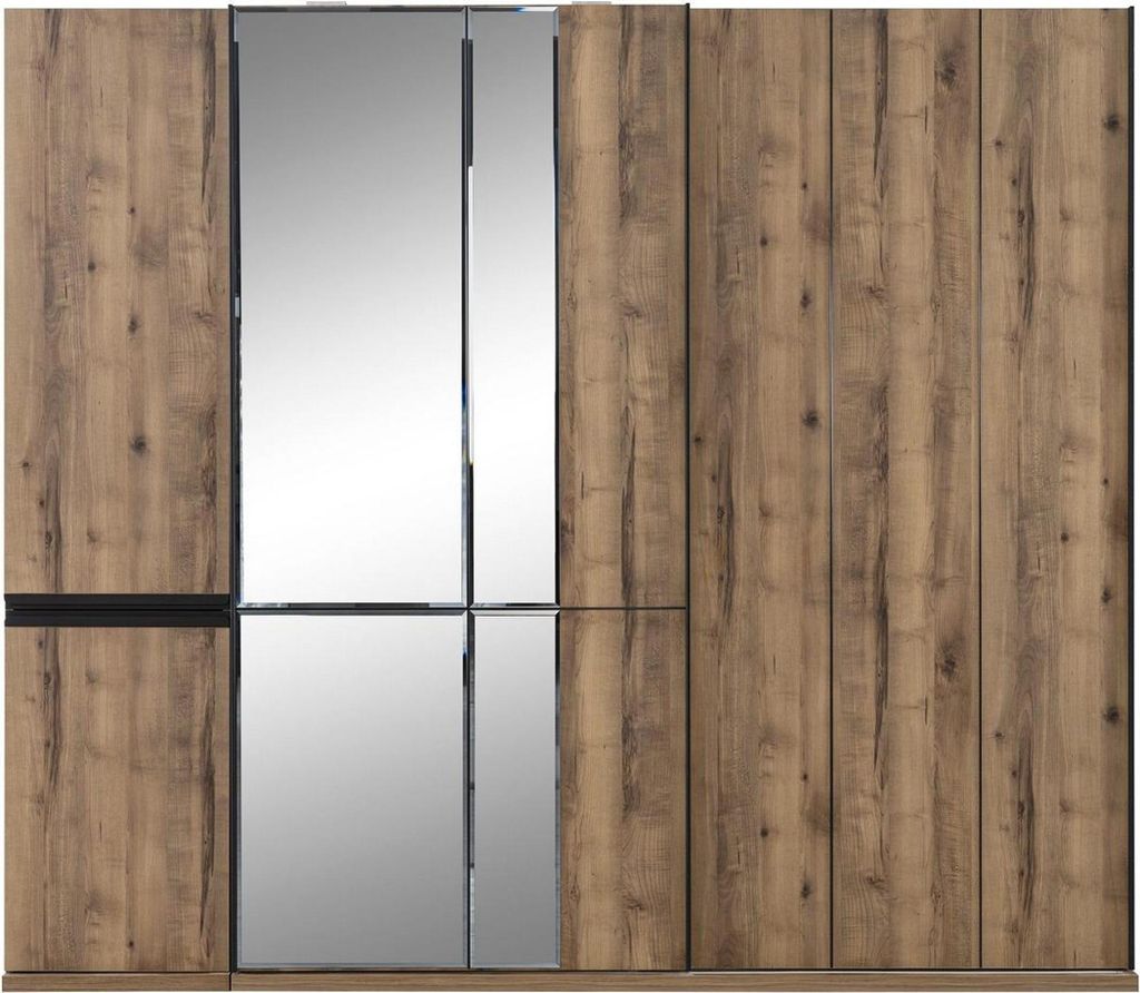 Schränke Kleiderschränke Luxus Kleiderschrank Braun Holz Spiegel Groß