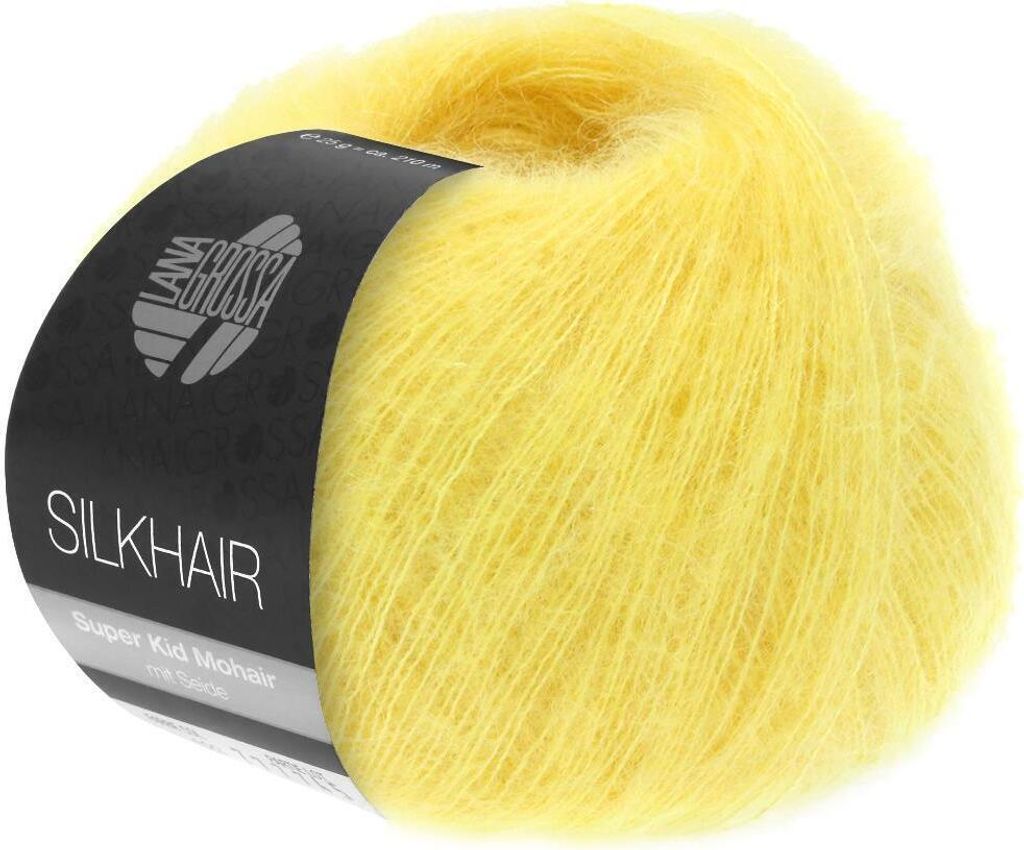 Lana Grossa Silkhair 158 Gelb 25g Produktbild 