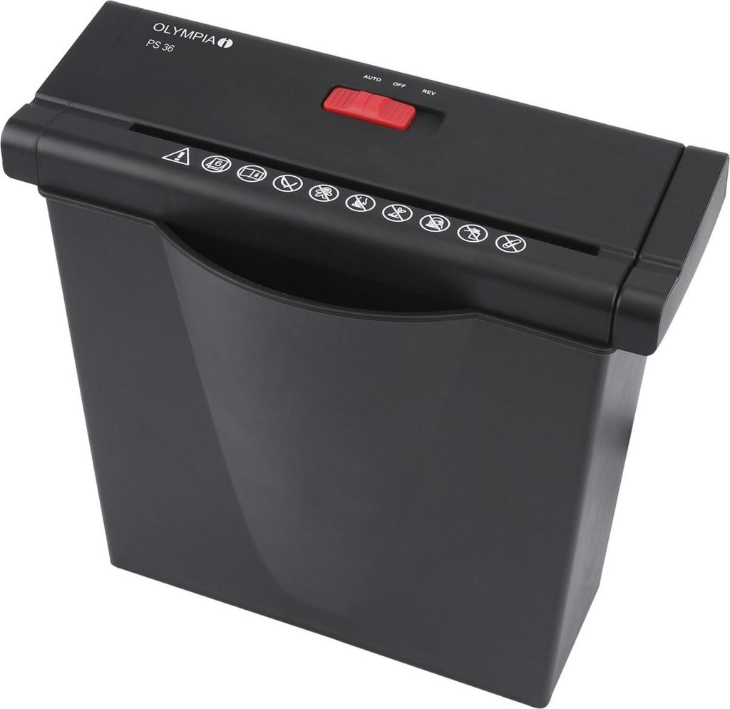 OLYMPIA PS 36 Aktenvernichter, Schwarz Produktbild 