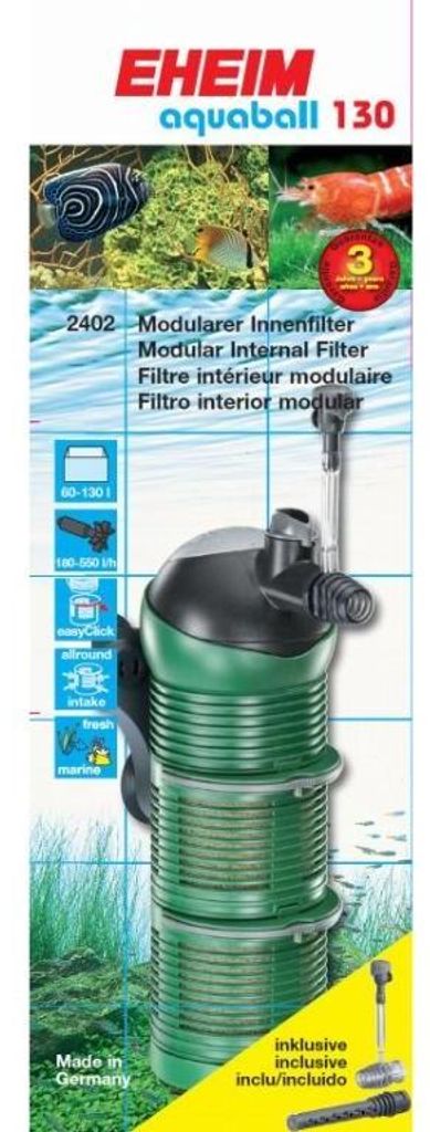 EHEIM aquaball 130, 60 l, 130 l, Süßwasser, Meerwasser, 96 Produktbild 