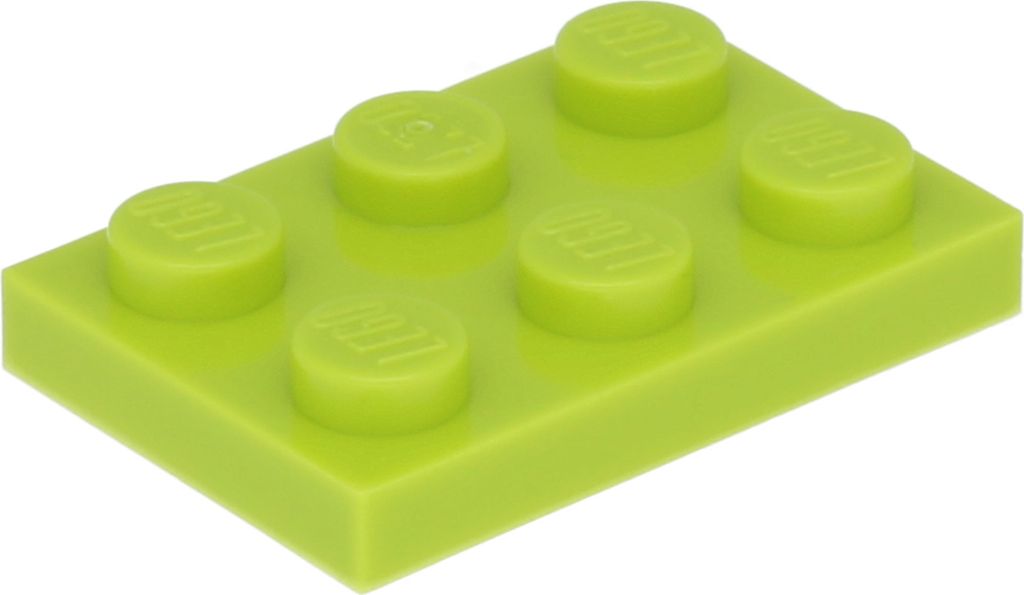 Lego 2x3 Platten 3021 - 100 Stück Lime