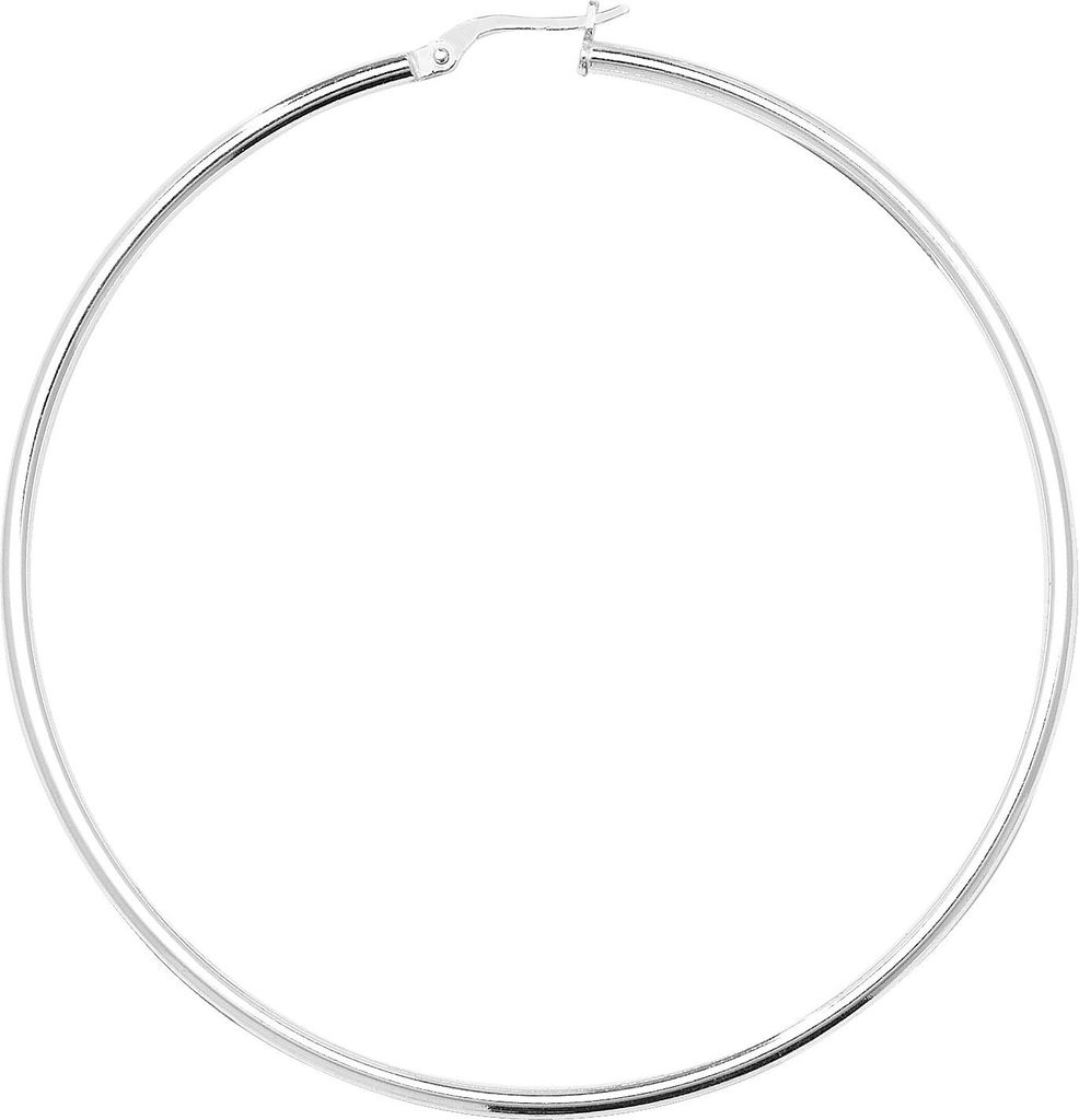 925 Sterling Silber Damen - Creolen / Ohrringe - 60mm; Produktbild 