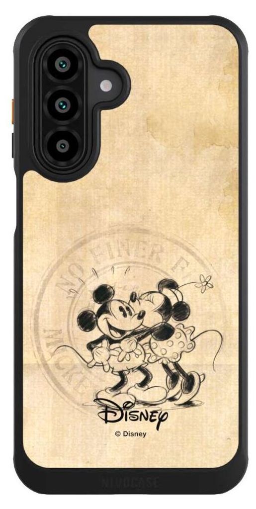 NIVOCASE Hülle für Samsung Galaxy A17 5G Handyhülle NIVOcore Case Schwarz Mickey Mouse Minnie Mouse Vintage