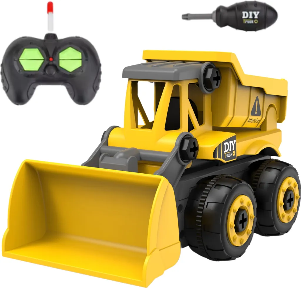 Voiture de chantier télécommandée WOOPIE DIY avec perceuse enfant - 2