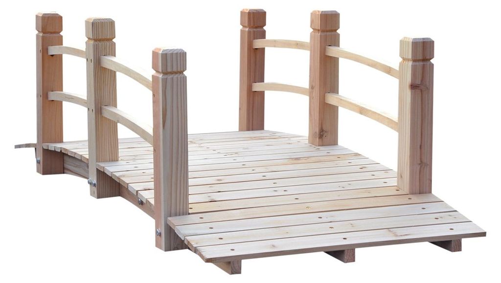 Most Ogrodowy® Most Drewniany Z Balustradami Do 180 Kg Zdjęcie produktu 