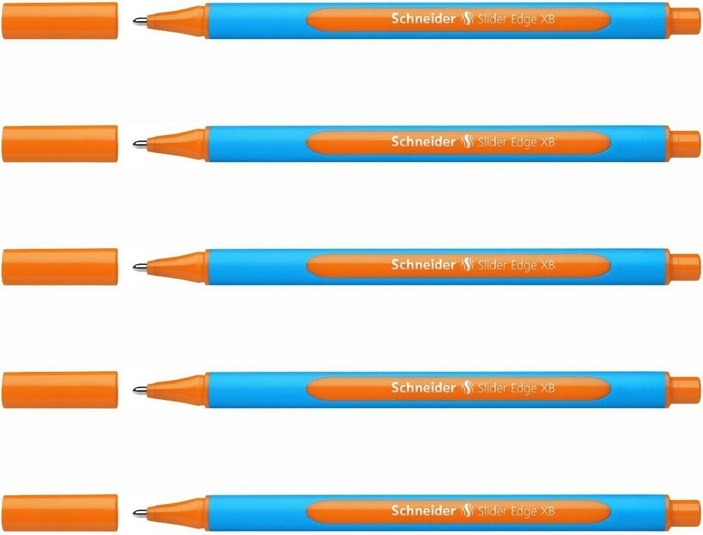 Schneider Kugelschreiber Slider Edge XB - 5er-Set orange
