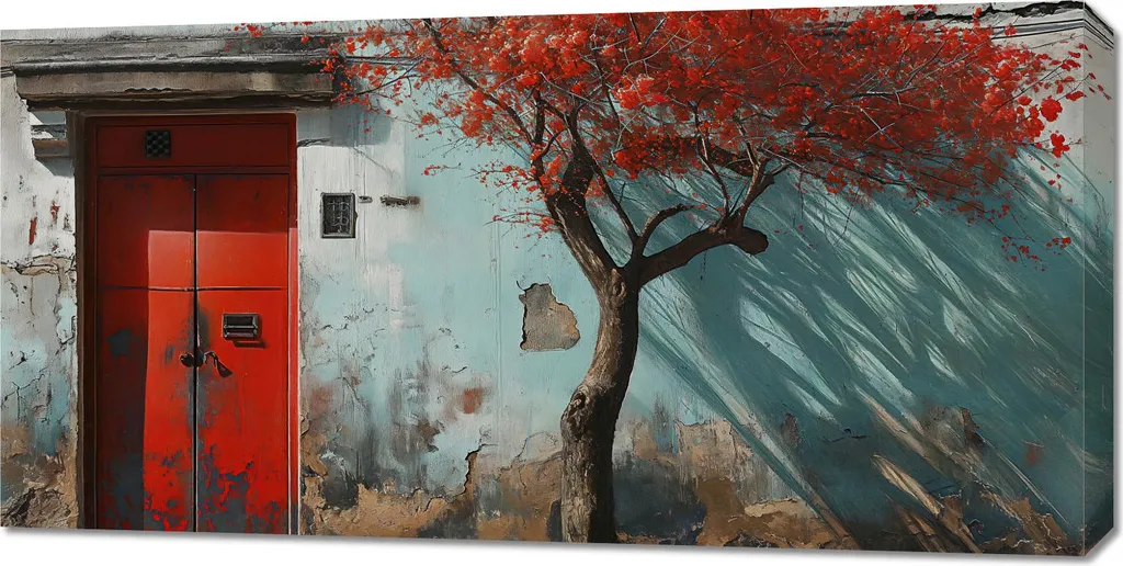 Tableau pour Salon Regard sur le passé 100x50 cm - Ambiance Nostalgique