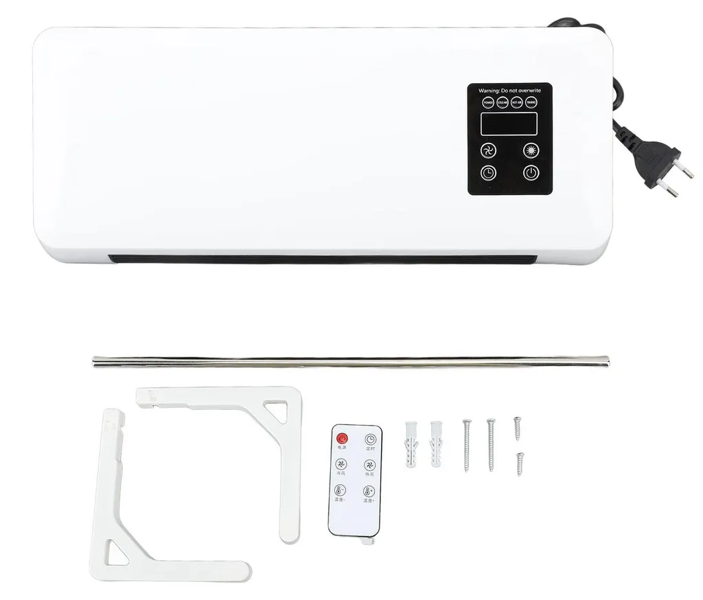 Sèche-serviettes mural et chauffage d'appoint 1500W pour petite chambre