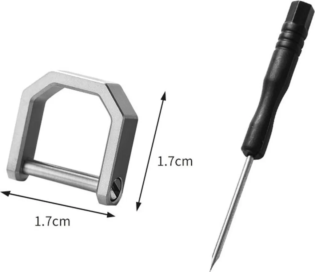Mini Moschettone Titanio INF - Grillo Ferro di Cavallo Leggero EDC