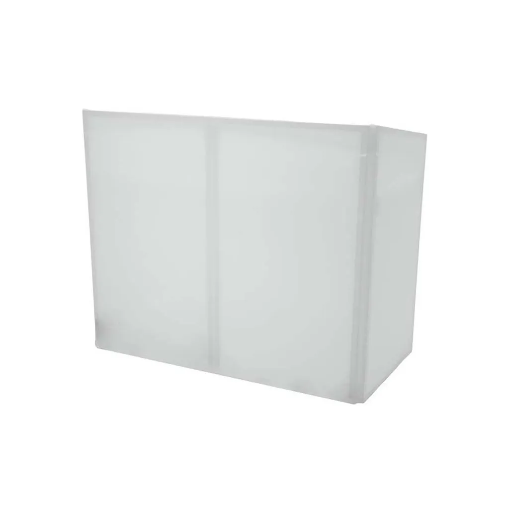 Table de mixage DJ pliable OMNITRONIC avec écran de façade blanc inclus