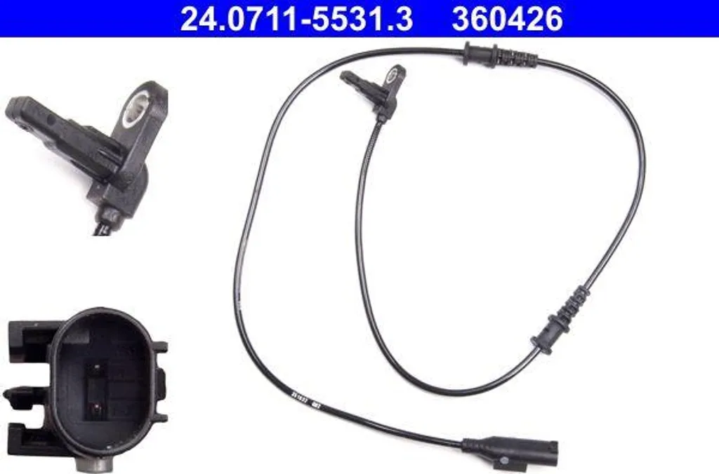Capteur de vitesse ATE 24.0711-5531.3 haute précision pour utilitaires