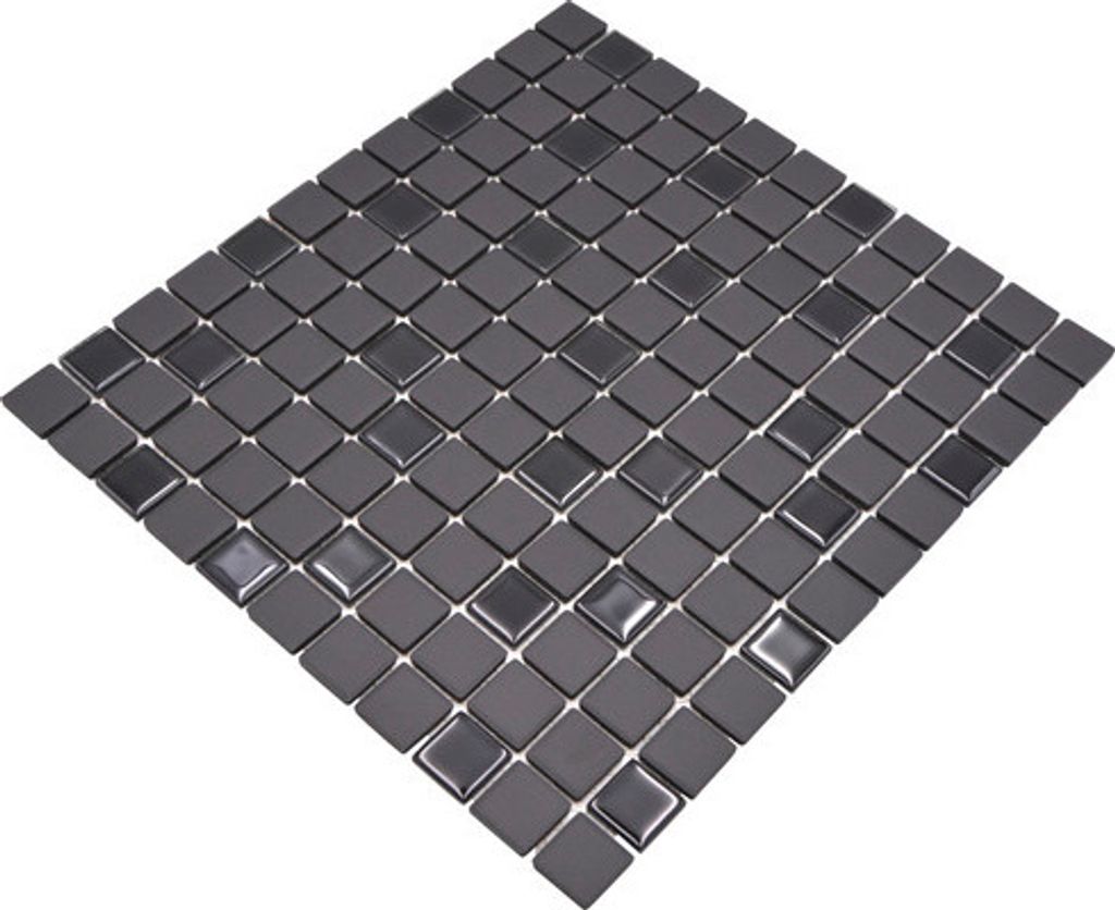 Keramikmosaik CU G70 schwarz 32,7x30,2 cm Produktbild 
