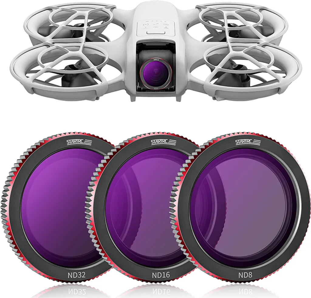 Kit de Filtres DJI NEO INF : Objectifs CPL, ND8, ND16 et ND32 Haute Qualité