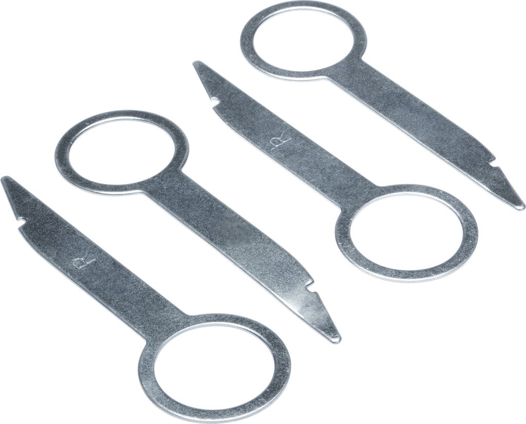 4 x Auto Radio Entriegelung Bügel Schlüssel passend für VW Audi Seat Skoda Ford Mercedes