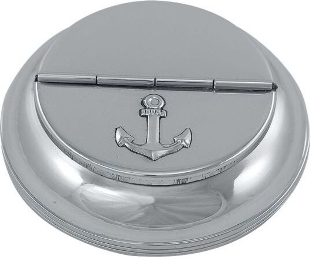 Klappaschenbecher Anker Aschenbecher Ascher Messing Produktbild 