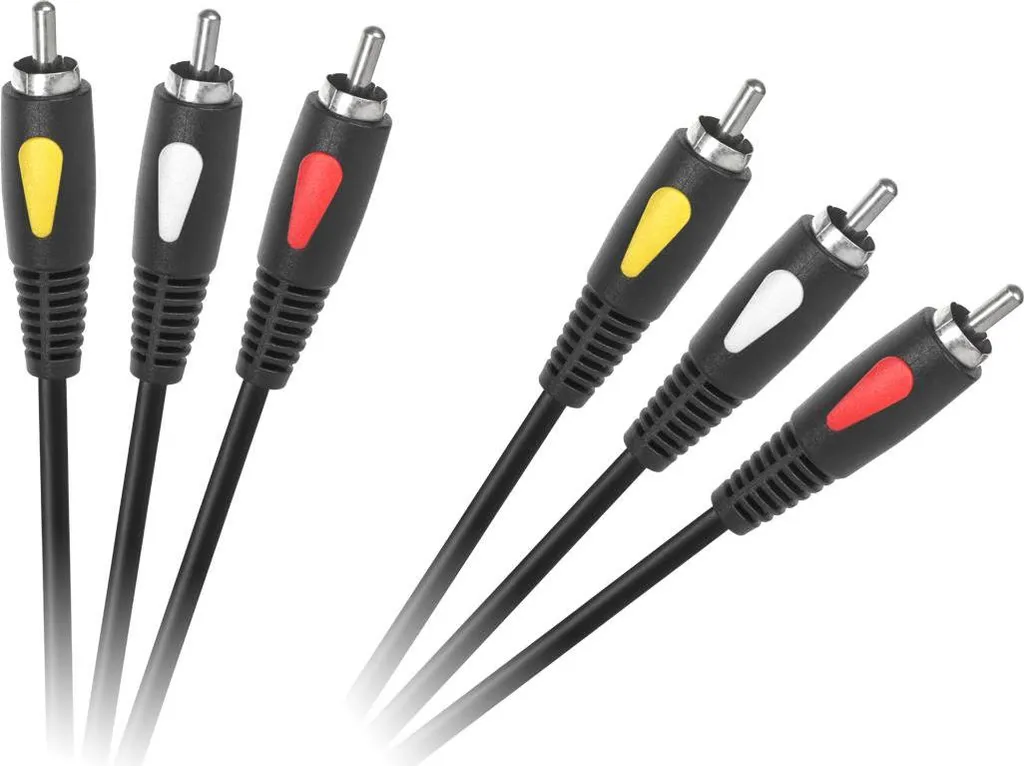 Cavo RCA 3x 1m Linea Eco | Connessione Audio-Video Retro Analogica