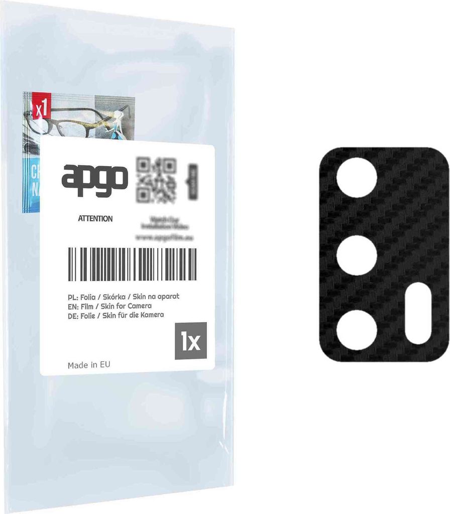 apgo Objektivschutz-Folie, Kameraschutz kompatibel mit Realme GT 5G, Carbon-Imitation, Rückseite Schutzfolie für Kamera-Insel, Hinten Folie, krat...