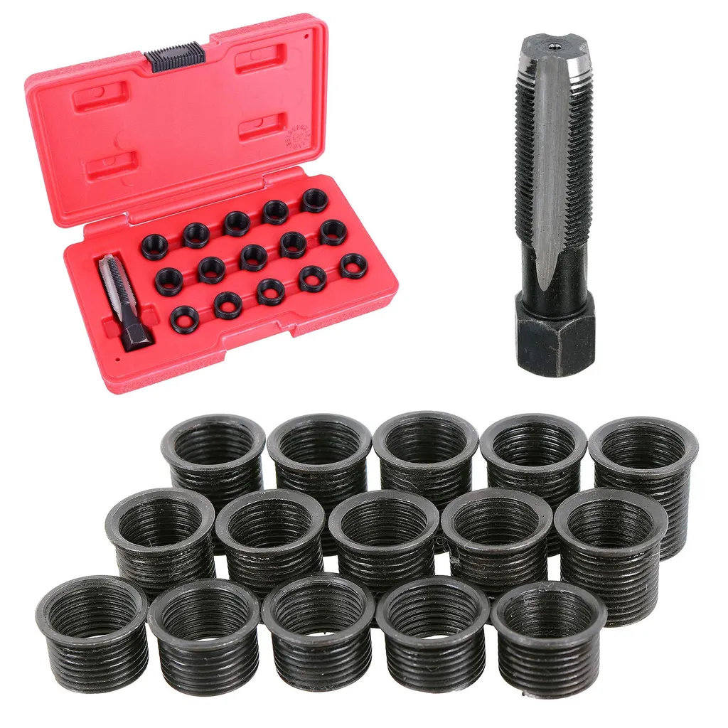 Kit Riparazione Filetto Candela Professionale M14 x 1,25 in Acciaio HSS