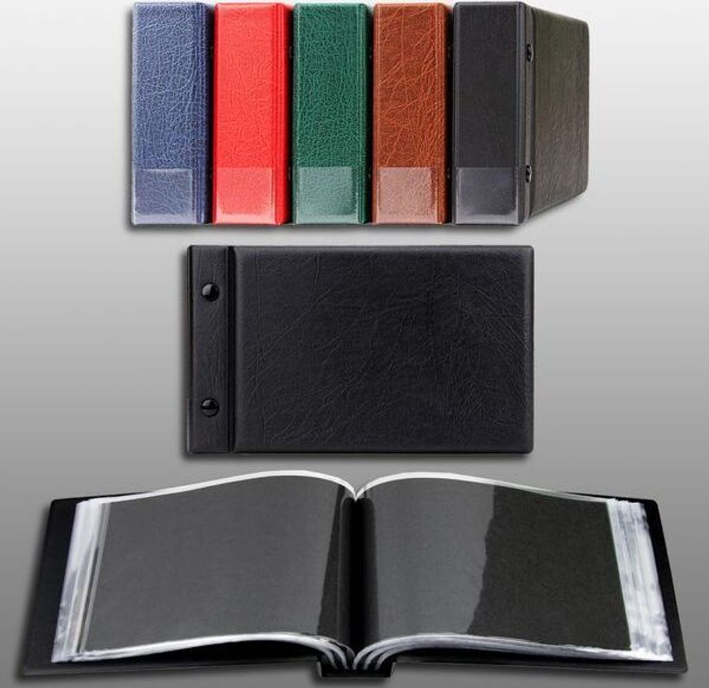 Prophila Collection kleines Postkarten- und Briefe-Album schwarz