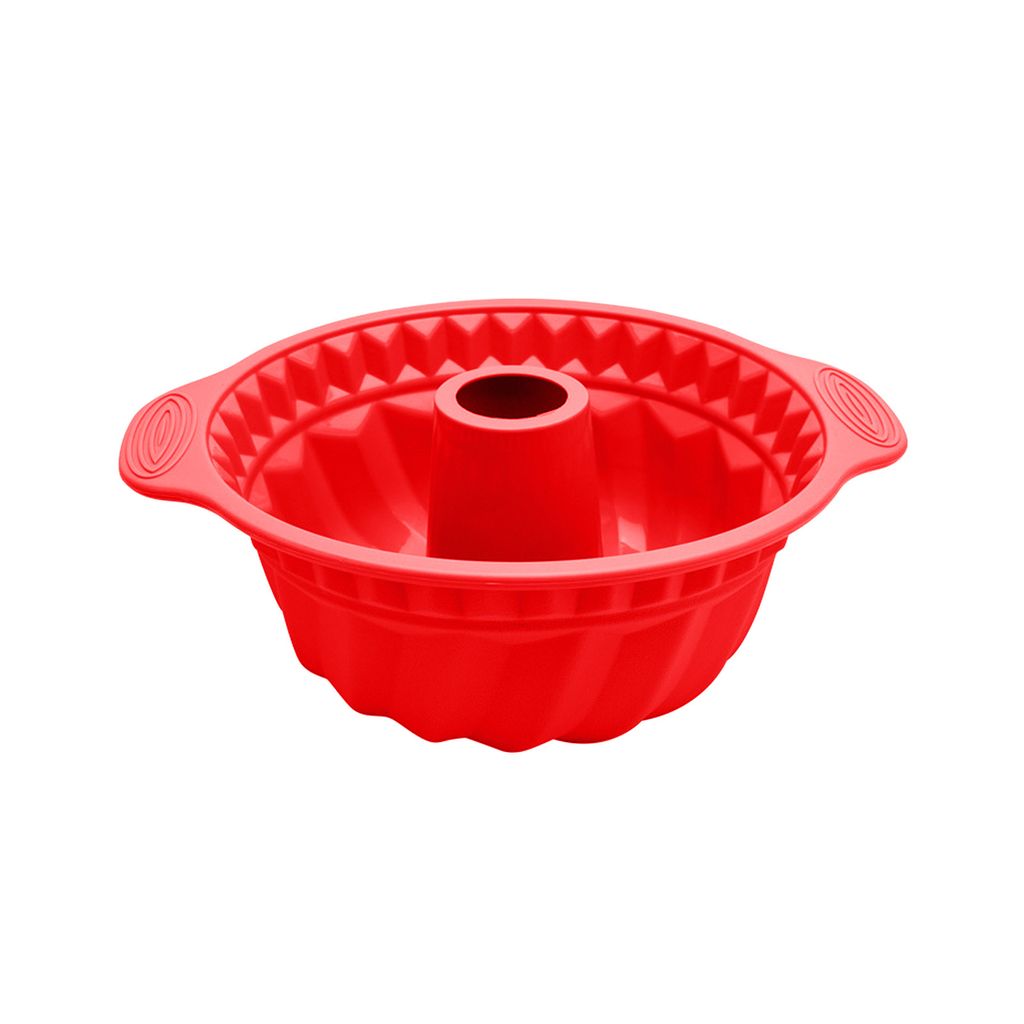 10 Zoll Spiraltextur Nicht klebende Kuchenform mit Griff Silikon Runde Mousse Gebäckform Backzubehör