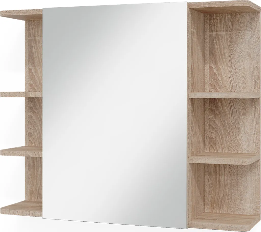 Armoire de toilette Sonoma 79.6x64 cm avec miroir et étagères