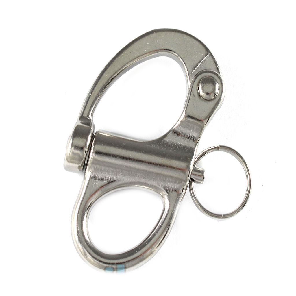 Fallschäkel Länge 70mm Edelstahl rostfrei Niro V4a Schnappschäkel