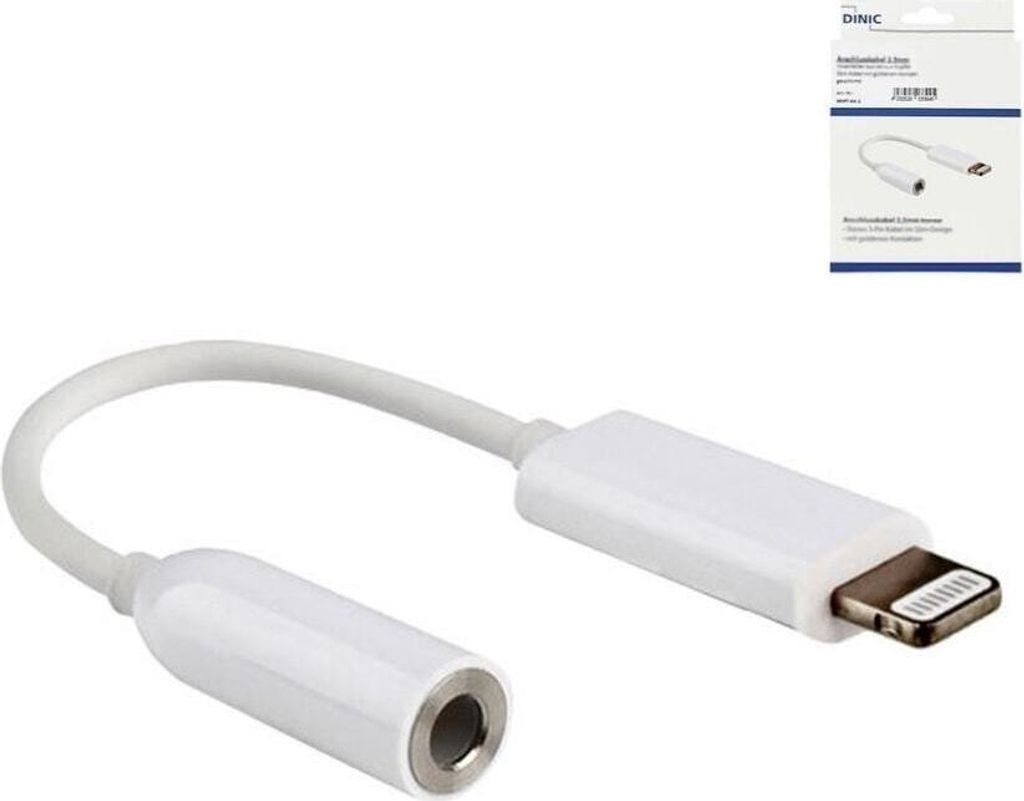 DINIC Lightning auf 3,5mm Klinke Adapter Lightning Adapter